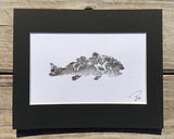 Redfish Gyotaku Print