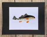Redfish Gyotaku Print