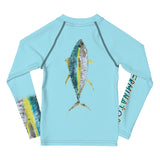Tuna Terminator Longsleeve Youth Rash Guard Arctic Blue 2T-7