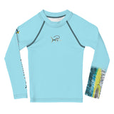 Tuna Terminator Longsleeve Youth Rash Guard Arctic Blue 2T-7