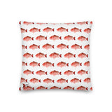 Snapper patterned Premium Pillow white