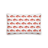 Snapper patterned Premium Pillow white