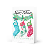 Stockings with Shells Christmas Greeting card