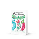 Stockings with Shells Christmas Greeting card