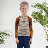 Start Wearing Lionfish Silver Kids Rash Guard