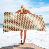 Gyotaku Lionfish Eliminator Beach Towel