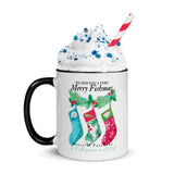Stockings Christmas Mug with Color Inside