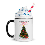 Crabby Christmas Tree Mug with Color Inside