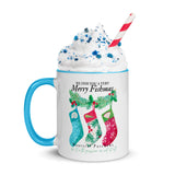 Stockings Christmas Mug with Color Inside