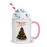 Crabby Christmas Tree Mug with Color Inside