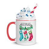 Stockings Christmas Mug with Color Inside