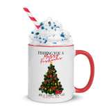 Crabby Christmas Tree Mug with Color Inside