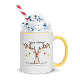 Multicolor Light Deer Christmas Mug with Color Inside