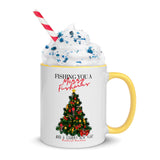 Crabby Christmas Tree Mug with Color Inside