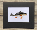 Redfish Gyotaku Print