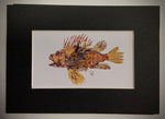 Lionfish University Lionfish Eliminator Gyotaku Fish Print
