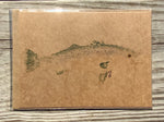 Speckled Trout Gyotaku Cards