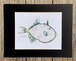 Triggerfish Gyotaku Fish Print