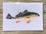 Redfish Gyotaku Cards