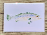 Speckled Trout Gyotaku Cards