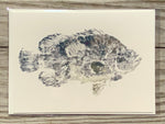 Tripletail Gyotaku Cards
