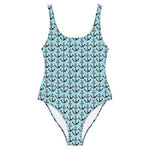 NP Anchor Blue One-Piece Swimsuit