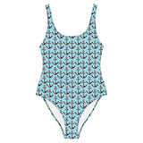 NP Anchor Blue One-Piece Swimsuit