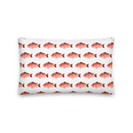Snapper patterned Premium Pillow white