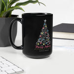 Christmas Tree Black Glossy Mug
