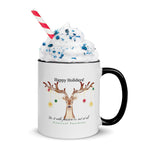 Multicolor Light Deer Christmas Mug with Color Inside