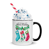 Stockings Christmas Mug with Color Inside