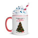 Crabby Christmas Tree Mug with Color Inside